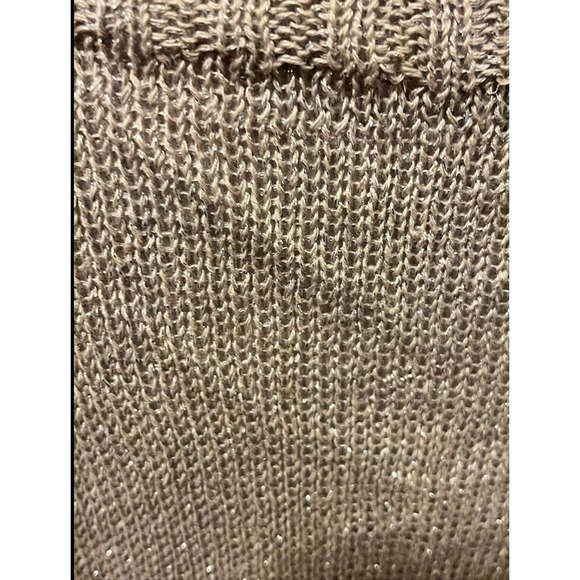 GARNET HILL Sweater •S• Linen Blend Pullover Taupe Loose Fit Open Boat Neck - Picture 4 of 7